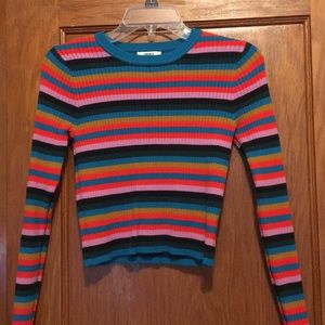 Long Sleeve Crop Top Sweater